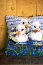 Load image into Gallery viewer, Cushion Latch Hook Kit ~ Ducklings In the Water