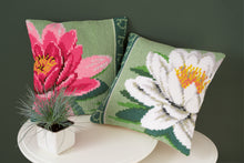 Load image into Gallery viewer, Cushion Cross Stitch Kit ~ Pink Lotus Flower