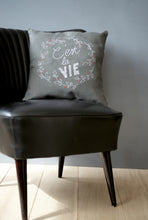 Load image into Gallery viewer, Cushion Embroidery Kit ~ C&#39;est La Vie