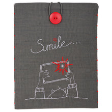 Load image into Gallery viewer, Tablet Cover Embroidery Kit ~ Smile