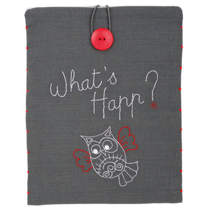 Tablet Cover Embroidery Kit ~ What's Happ?