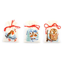Load image into Gallery viewer, Gift Bags Counted Cross Stitch Kit ~ Winter Set of 3