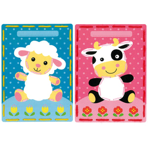 Cards Embroidery Kit ~ Lamb and Cow Set of 2