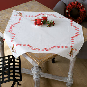 Tablecloth Counted Cross Stitch Kit ~ Robin