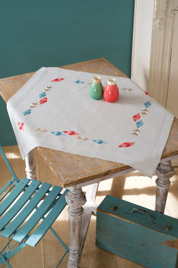 Tablecloth Embroidery Ki ~ Feathers