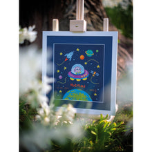 Load image into Gallery viewer, Birth Record Counted Cross Stitch Kit ~ Baby Astronaut