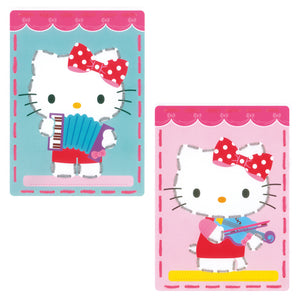 Printed Cards Embroidery Kit ~ Kitty Plays Music Set of 2