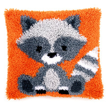 Load image into Gallery viewer, Cushion Latch Hook Kit ~ Raccoon