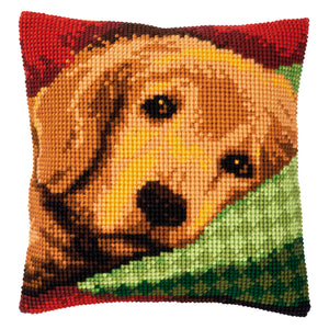 Cushion Cross Stitch Kit ~ Sleepy Little Dog