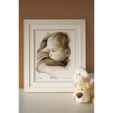 Load image into Gallery viewer, Birth Record Counted Cross Stitch Kit ~ Baby Hug