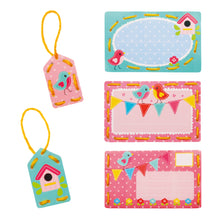 Load image into Gallery viewer, Invite Cards Embroidery Kit ~ Birds 5 Pieces