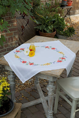 Tablecloth Embroidery Kit ~ Flowers & Lavender