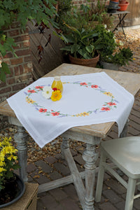 Tablecloth Embroidery Kit ~ Flowers & Lavender