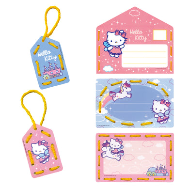 Invite Cards Embroidery Kit ~ Hello Kitty Rainbow 5 Pieces