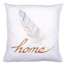 Load image into Gallery viewer, Cushion Embroidery Kit ~ Feather Home