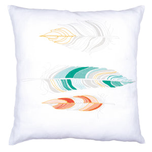 Cushion Embroidery Kit ~ Feathers