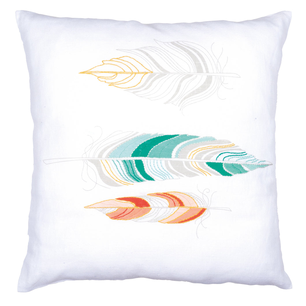 Cushion Embroidery Kit ~ Feathers