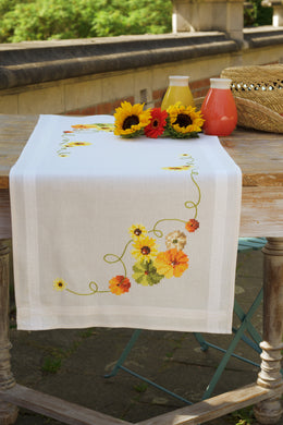 Table Runner Embroidery Kit ~ Sunflowers