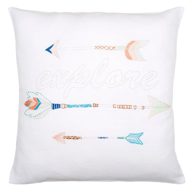 Cushion Embroidery Kit ~ Arrow Explore