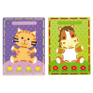 Cards Embroidery Kit ~ Cat & Pony Set of 2