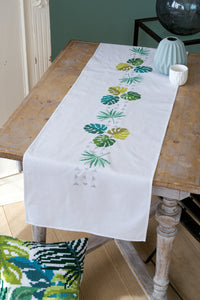 Table Runner Embroidery Kit ~ Botanical Leaves