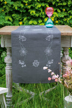 Load image into Gallery viewer, Table Runner Embroidery Kit ~ White Flowers