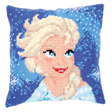 Load image into Gallery viewer, Disney Cushion Cross Stitch Kit ~ Elsa