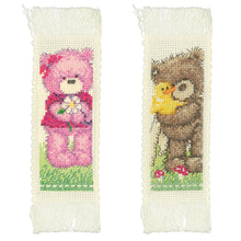 Load image into Gallery viewer, Bookmarks Counted Cross Stitch Kit ~ Popcorn Set of 2