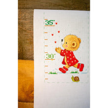 Load image into Gallery viewer, Counted Cross Stitch Kit ~ Height Chart Under the Umbrella
