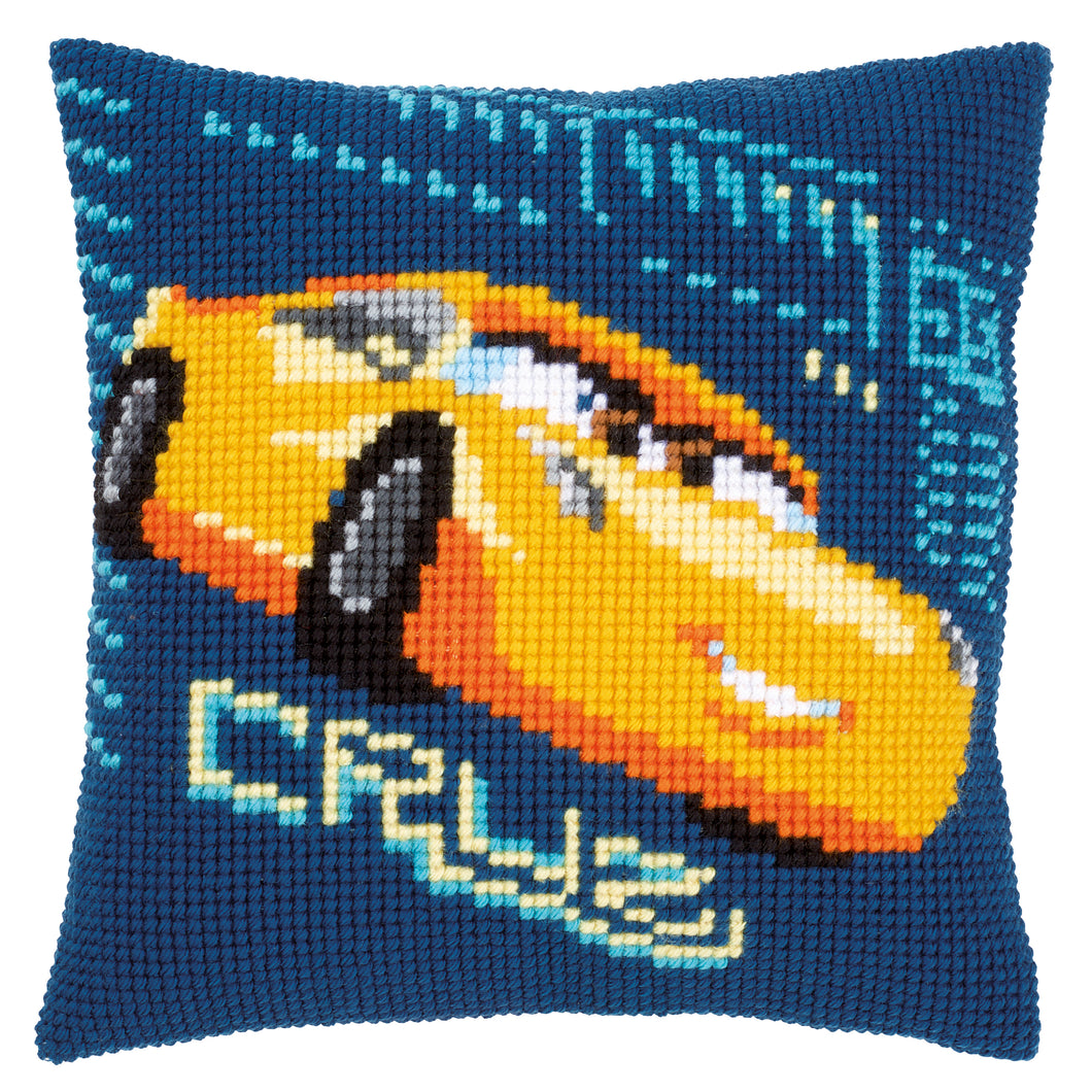 Disney Cushion Cross Stitch Kit ~ Cars - Cruz