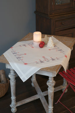 Tablecloth Embroidery Kit ~ Christmas Trees