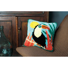 Load image into Gallery viewer, Cushion Latch Hook Kit ~ Toucan