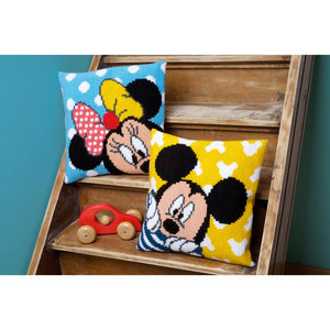 Disney Cushion Cross Stitch Kit ~ Mickey - Peek-a-Boo