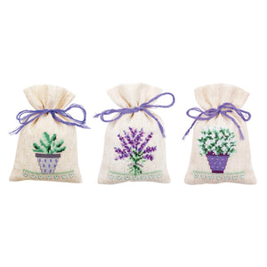 Gift Bags Counted Cross Stitch Kit ~ Provence Set of 3