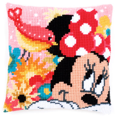 Disney Cushion Cross Stitch Kit ~ Minnie - Psst, I've a secret