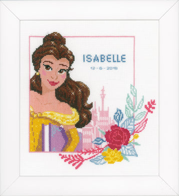 Birth Record Counted Cross Stitch Kit ~ Disney Beauty and the Beast - Enchanted Beauty
