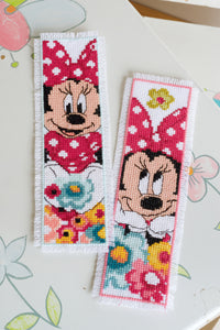 Bookmarks Counted Cross Stitch Kit ~ Disney Minnie Daydreaming Set of 2