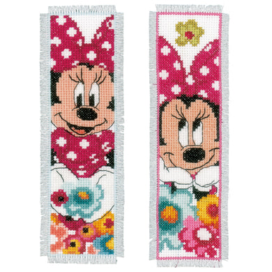 Bookmarks Counted Cross Stitch Kit ~ Disney Minnie Daydreaming Set of 2