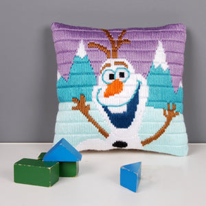 Cushion Long Stitch Kit ~ Disney Frozen Olaf
