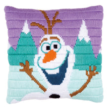 Load image into Gallery viewer, Cushion Long Stitch Kit ~ Disney Frozen Olaf