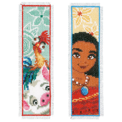 Bookmarks Counted Cross Stitch Kit ~ Disney Moana Set of 2