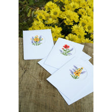 Load image into Gallery viewer, Greetings Cards Counted Cross Stitch Kit ~ Flowers &amp; Lavender Set of 3