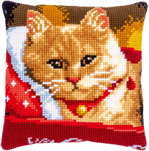 Cushion Cross Stitch Kit ~ Cat