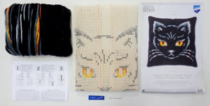 Cushion Cross Stitch Kit ~ Black Cat