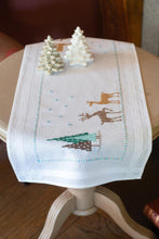 Load image into Gallery viewer, Table Runner Embroidery Kit ~ Norwegian Wild Reindeer