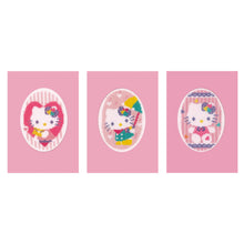 Load image into Gallery viewer, Greetings Cards Counted Cross Stitch Kit ~ Hello Kitty Pastels Set of 3