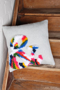 Cushion Latch Hook & Chain Stitch Kit ~ Bright Ampersand
