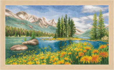 Counted Cross Stitch Kit ~ Mountain Landscape