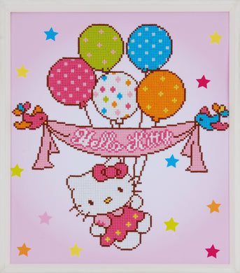 Diamond Painting Kit ~ Hello Kitty with Balloons