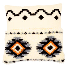 Load image into Gallery viewer, Cushion Latch Hook &amp; Chain Stitch Kit ~ Ethnic Print